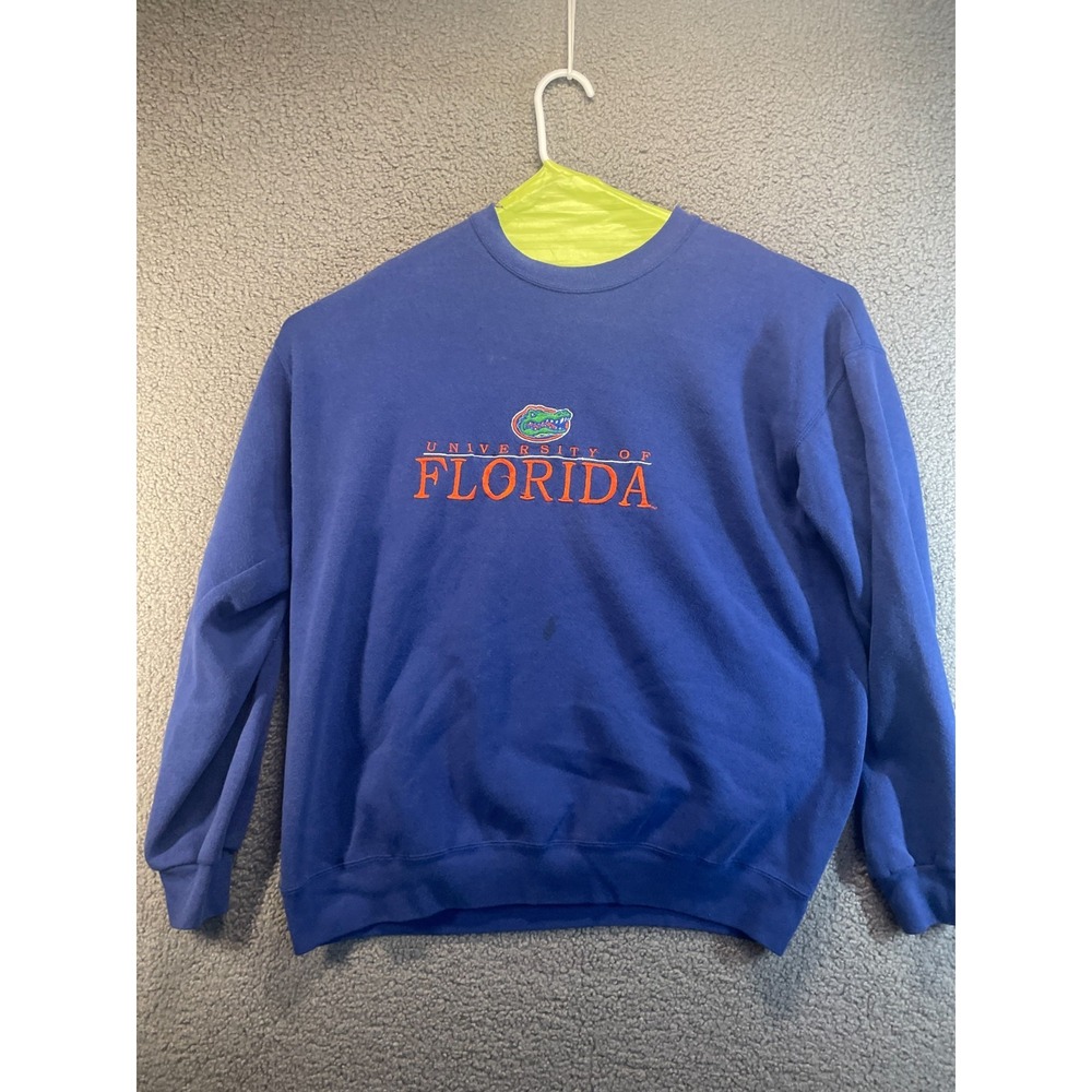 Vintage Lee Sports Athletic Florida Gators NCAA‎ Blue Sweatshirt Size XL